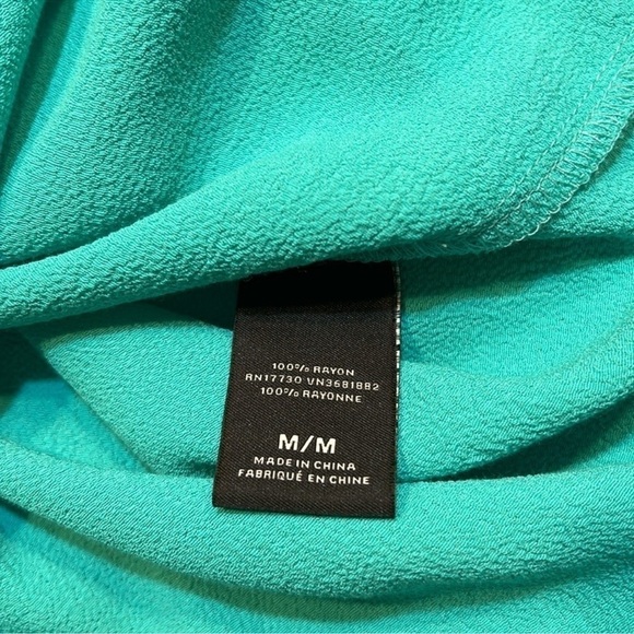 PRABAL GURUNG Green Long Tank Top w/ Pink Stripe on faux “Pocket" Size M, NWT! - Picture 8 of 9